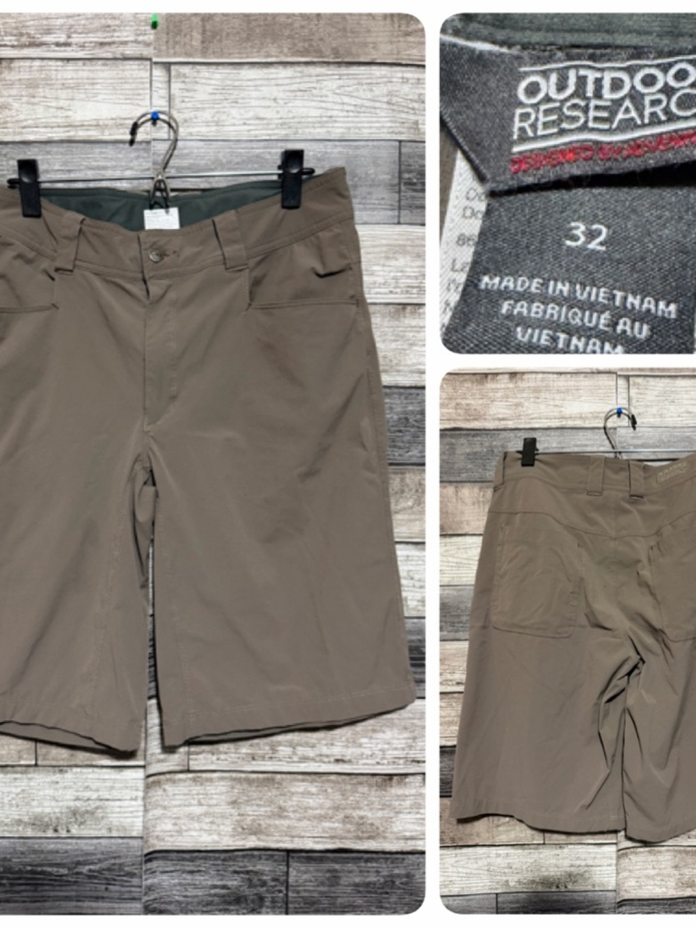 Outdoor Research Ferrosi 12” Shorts Men’s 32 Brown Cargo Hiking Stretch READY